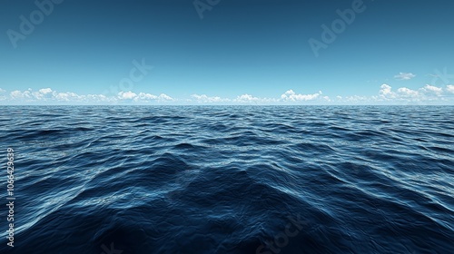 Waste Floating on Surface of Calm Ocean Water