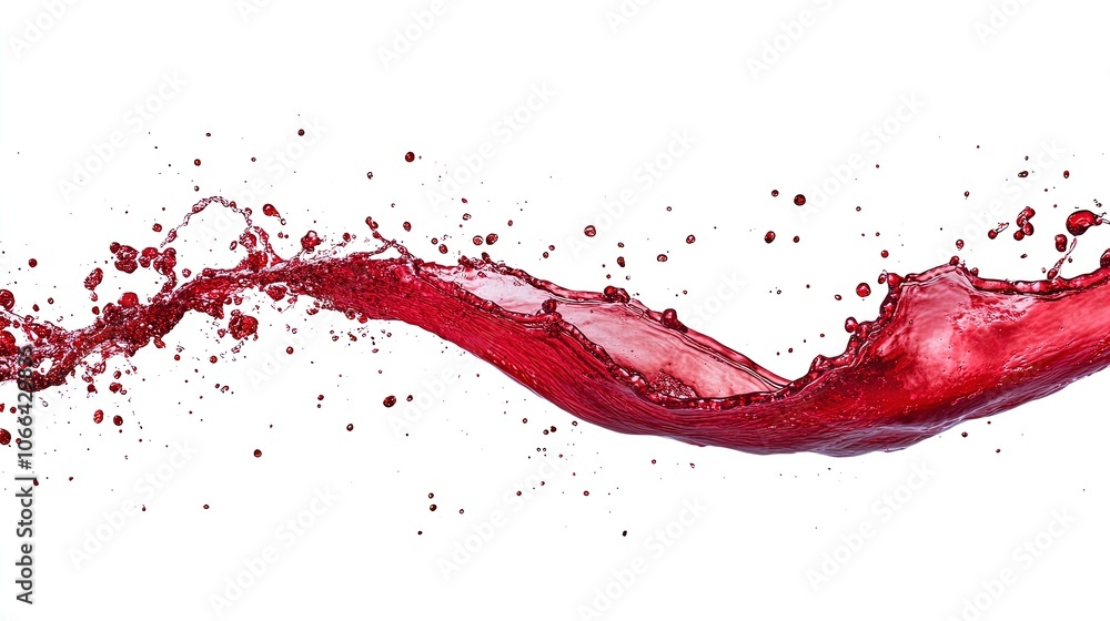 Striking Crimson Juice Flow: A Perfect Poster for Sporty Interiors, Adding Dynamic Elegance to Your Space with Vivid Red Movement Against a Crisp White Background! Striking Crimson Juice Flow: A Perfect Poster for Sporty Interiors, Adding Dynamic Elegance to Your Space with Vivid Red Movement Against a Crisp White Background!