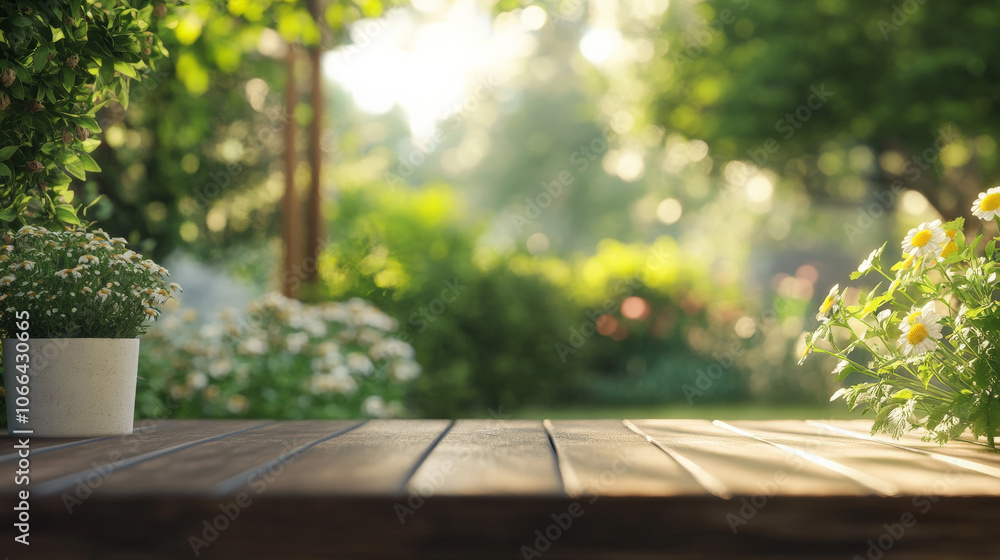 wooden table with nature wooden table with nature