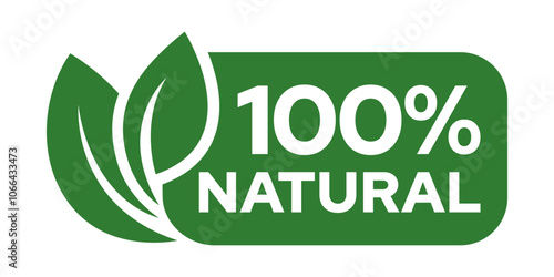 Set 100% Natural and organic Product Vector Icon Circle Sign. Healthy Food Emblem. Organic food Badge.