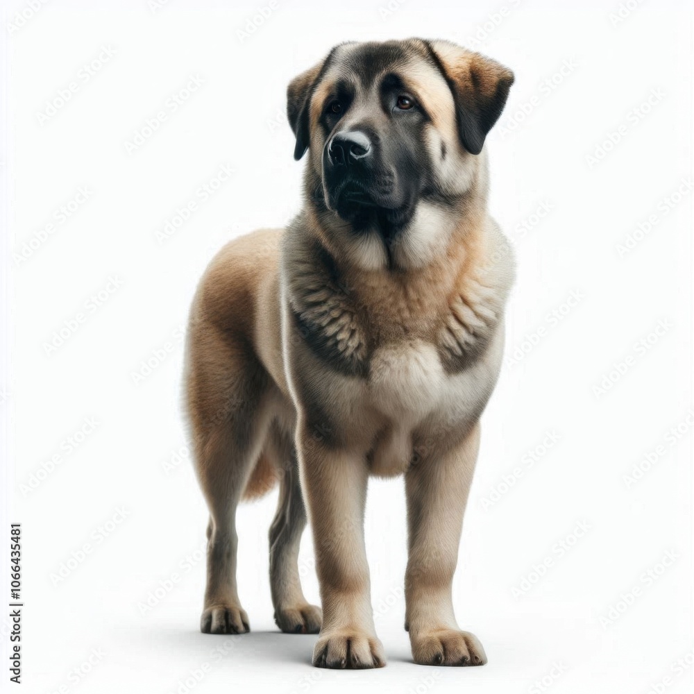Anatolian Shepherd Dog isolated on a white background 1 Anatolian Shepherd Dog isolated on a white background 1