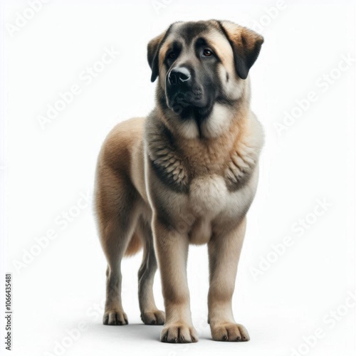 Anatolian Shepherd Dog isolated on a white background 1