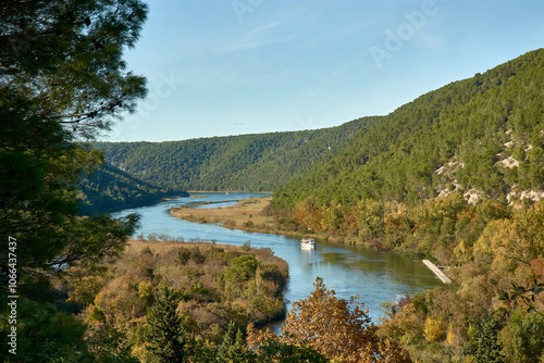 Tourist Boat from Skradin to Skradinski Buk in Krka National Park, Croatia