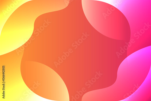 Pink And Orange Abstract Background Style