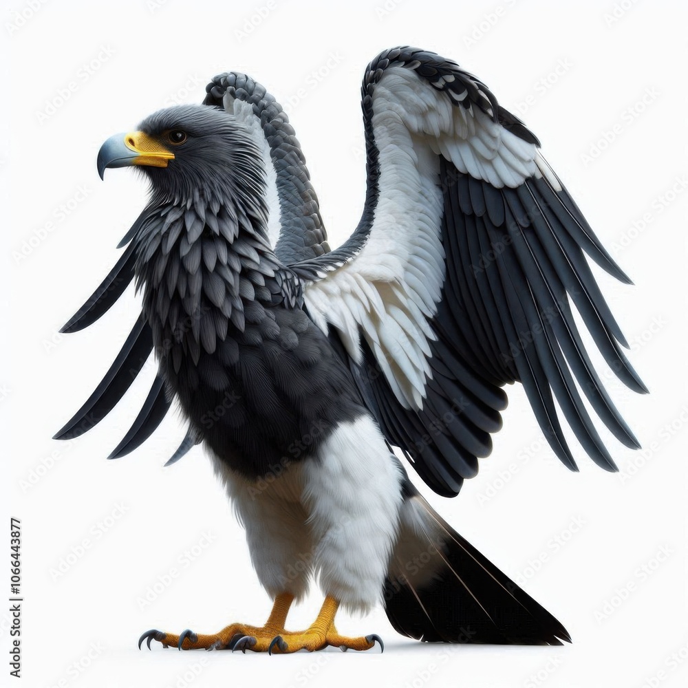 Fototapeta premium Argentavis Magnificens is isolated on a White background 1