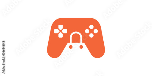 game shop logo design,bag,shopping,store,sale,buy,icon,vector,symbol,creative.