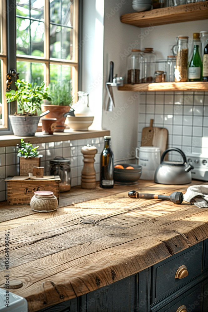 Transform your kitchen aesthetic with a stylish round wood tabletop for a clean and inviting look Transform your kitchen aesthetic with a stylish round wood tabletop for a clean and inviting look