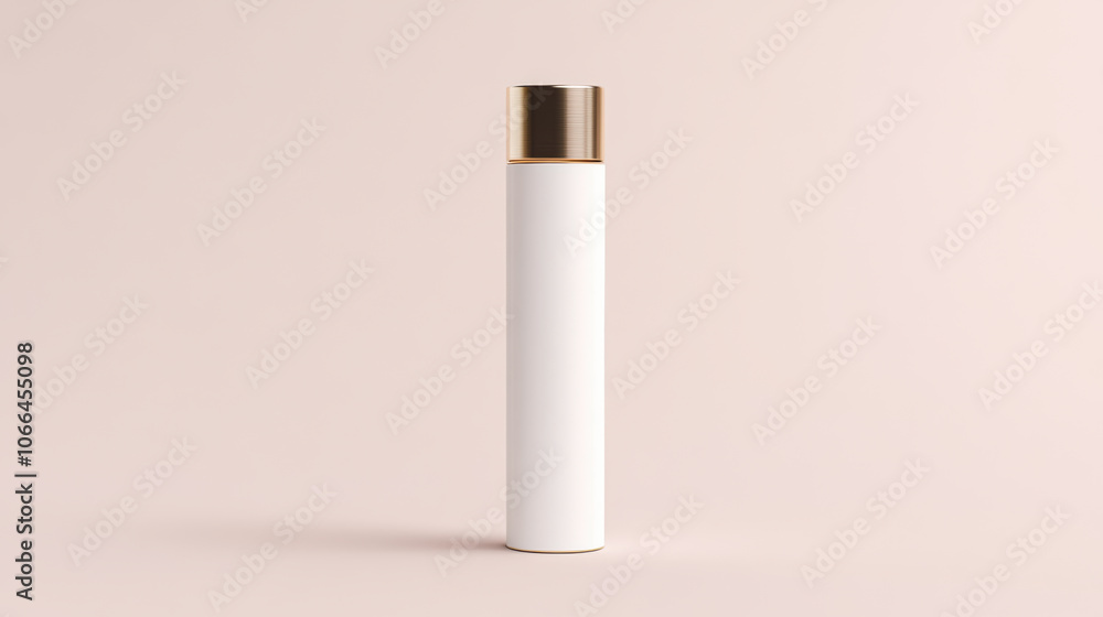 White cream cosmetic tube with simple elegant design White cream cosmetic tube with simple elegant design