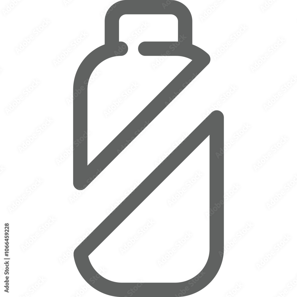 Stylish reusable water bottle design showcasing sleek curves and modern aesthetics, perfect for hydration on the go