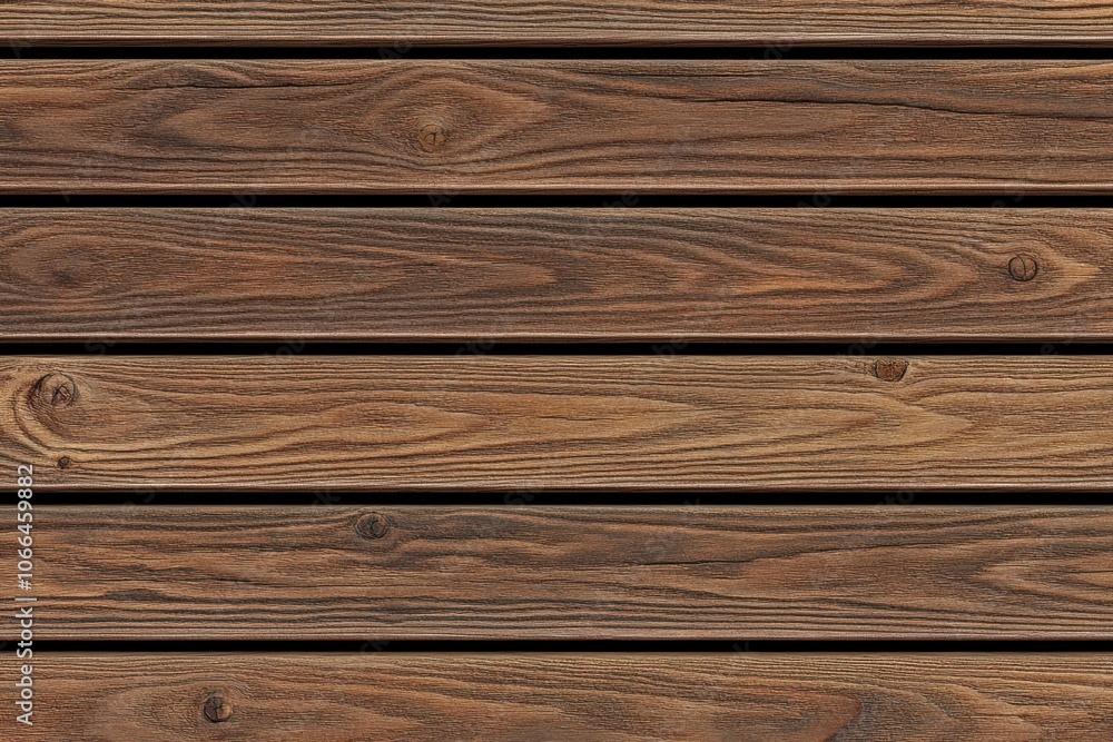 Fototapeta premium Smooth finish of timber decking area featuring walkway design