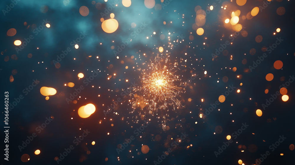 Firework background banner panorama long- Sparklers Firework background banner panorama long- Sparklers