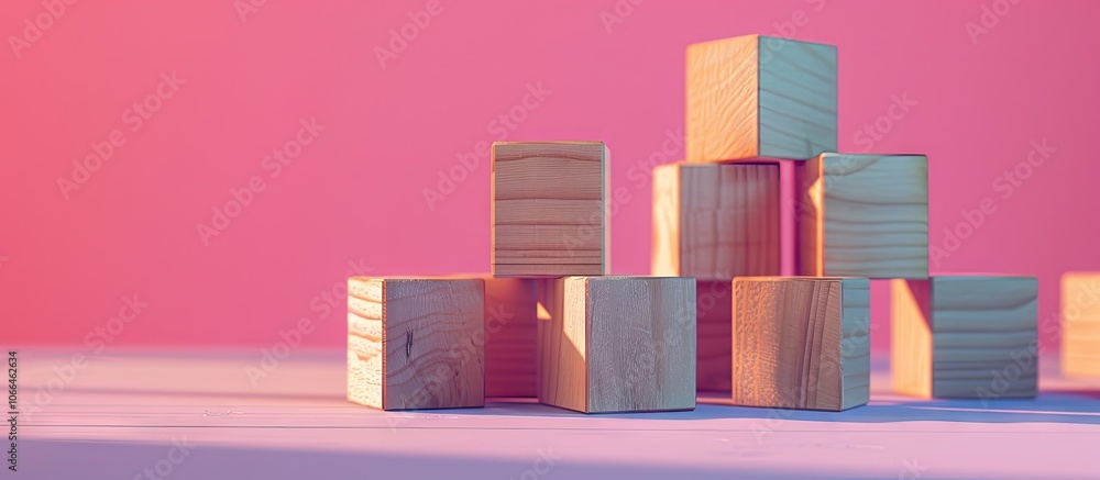 Wooden cubes symbolize profit or loss altering deficit to profit Placed on a stylish gray table against a pink backdrop for a business profit or loss theme Copy space image Wooden cubes symbolize profit or loss altering deficit to profit Placed on a stylish gray table against a pink backdrop for a business profit or loss theme Copy space image