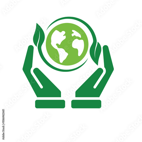 sustainable icon. save sustainably. with reuse, recycling, renewal for carbon reduction, net zero, green energy. simple design style. vector illustration