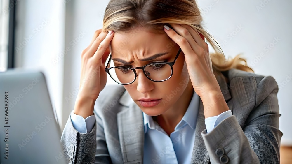 Frustrated Businesswoman Reviewing Failed Project Macro Close Up - Emotional Impact of Unsuccessful Business Ventures with Copy Space for Text or Branding in Adobe Stock Concept Photography Frustrated Businesswoman Reviewing Failed Project Macro Close Up - Emotional Impact of Unsuccessful Business Ventures with Copy Space for Text or Branding in Adobe Stock Concept Photography