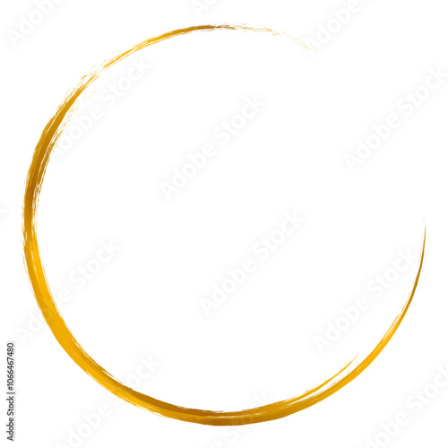 Aesthetic gold circle frame