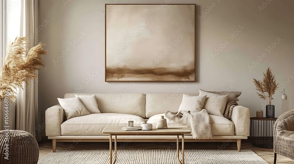 Sofa and coffee table in a modern living room Sofa and coffee table in a modern living room
