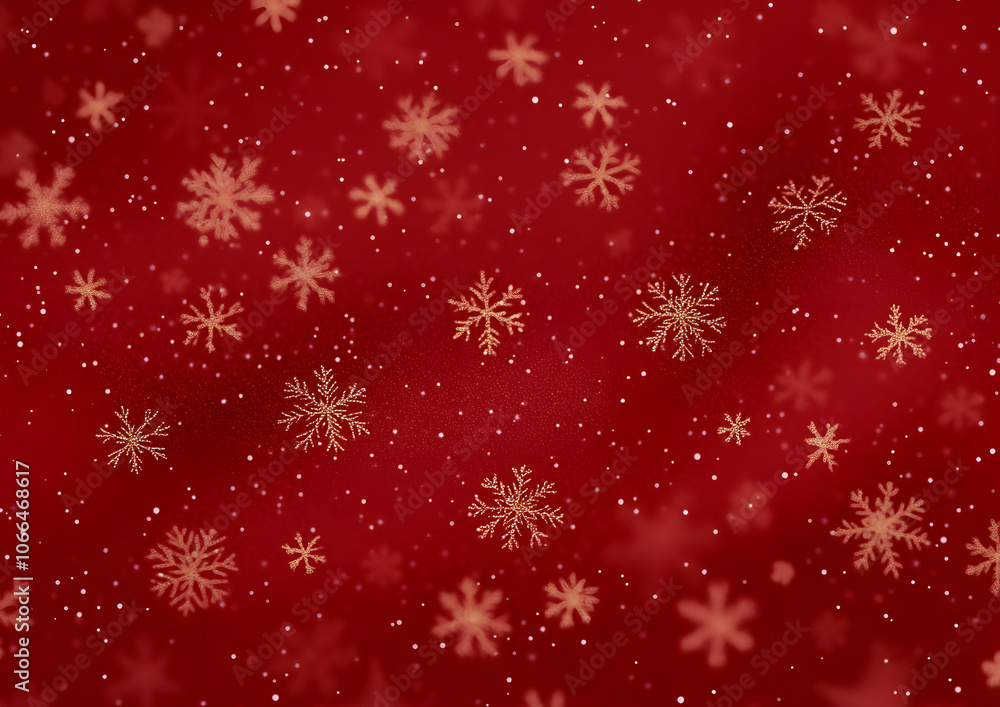 Merry Christmas red wrapping paper background with snowflakes Merry Christmas red wrapping paper background with snowflakes