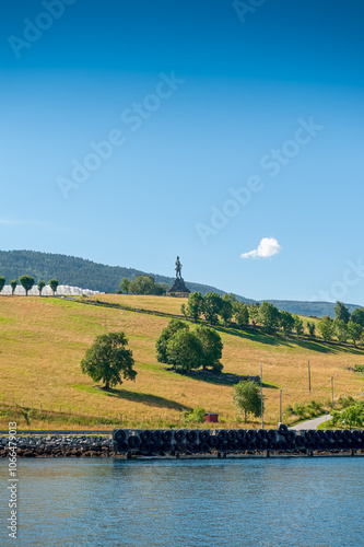 Vangsnes is a village located in Vik Municipality in Vestland county, Norway. photo