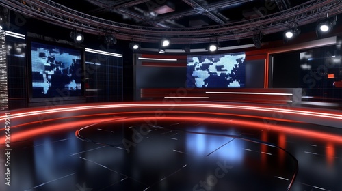 Background of world news program. 