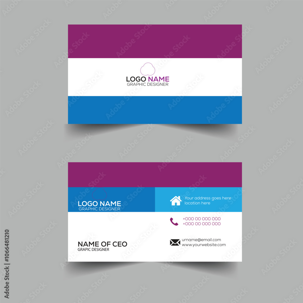 Modern Creative Corporate Business Card Design Modern Creative Corporate Business Card Design