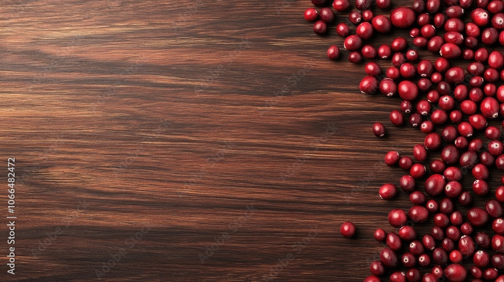Fresh Red Berries on Wooden Surface Fresh Red Berries on Wooden Surface