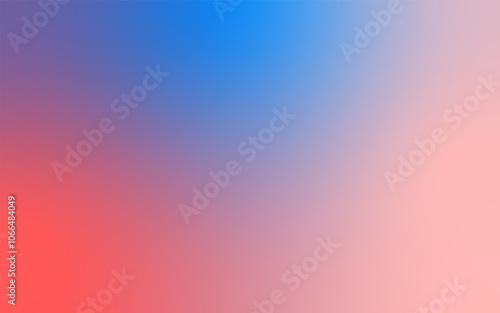 Soft Gradient Abstract Background: Minimalist Blend of Blue and Soft Red Tones