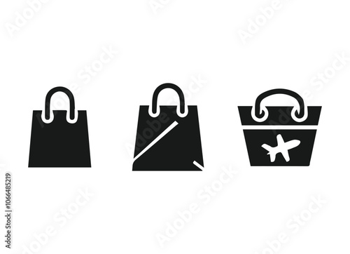 shopping bag icons