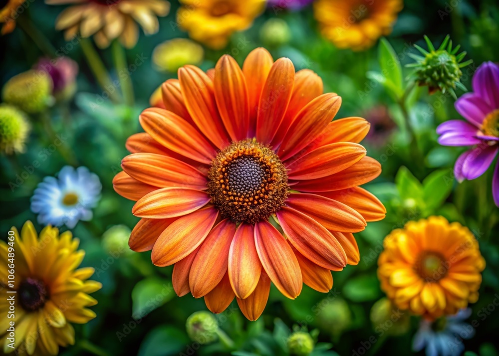 Aerial View of Vibrant Orange Daisy in Focus with Soft Blurred Background, Nature Photography, Floral Beauty, Macro Shot, Colorful Blooms, Garden Inspiration, Spring Flowers Aerial View of Vibrant Orange Daisy in Focus with Soft Blurred Background, Nature Photography, Floral Beauty, Macro Shot, Colorful Blooms, Garden Inspiration, Spring Flowers