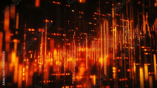 Stock market background with candlestick chart