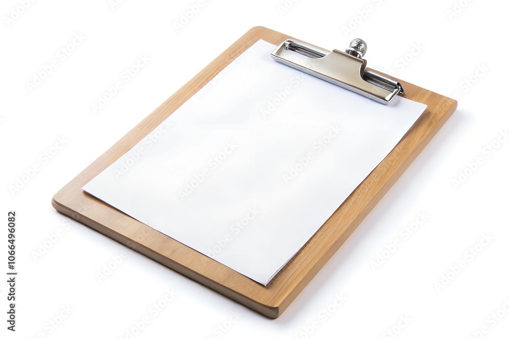 Blank clipboard clip board on white background Blank clipboard clip board on white background