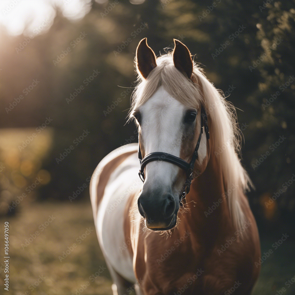 Obraz premium Horse Photograph Closeup