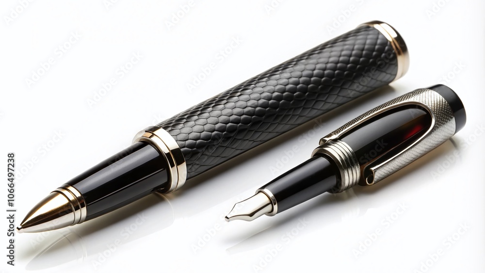 Black Rollerball Pen Texture PNG Isolated on White Background for Professional Design and Creative Projects Black Rollerball Pen Texture PNG Isolated on White Background for Professional Design and Creative Projects
