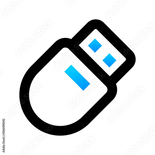 Usb dongle icon. usb dongle, usb, wireless, flashdisk, dongle, storage, computer, receiver, adapter, connection. Vector icon illustration