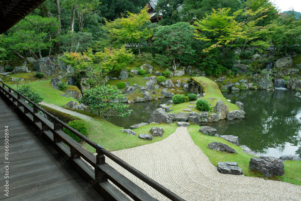 Fototapeta premium Daigoji Temple Sanboin japanese garden in Kyoto