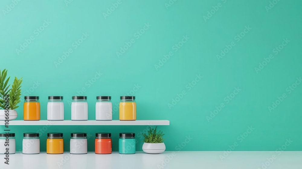Autonomous robots organizing products on shelves, symbolizing efficient supply chain automation Autonomous robots organizing products on shelves, symbolizing efficient supply chain automation