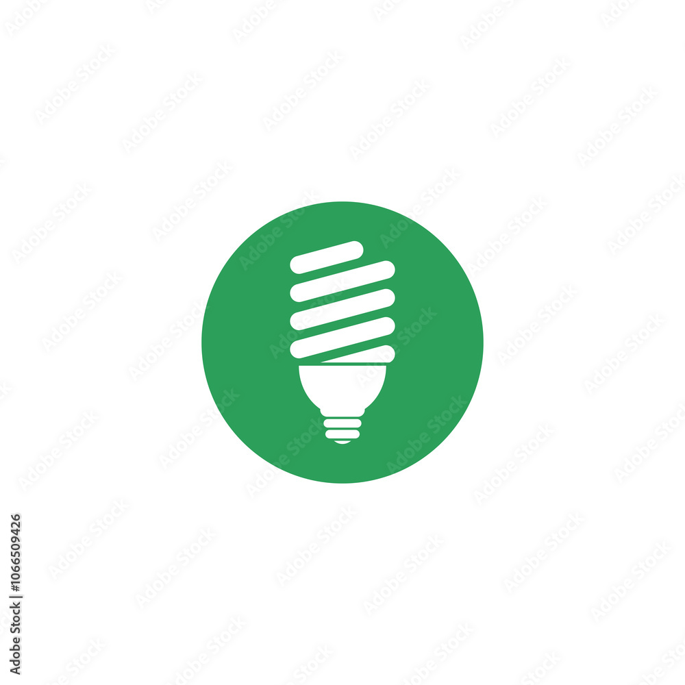Energy saving bulb icon isolated on transparent background Energy saving bulb icon isolated on transparent background