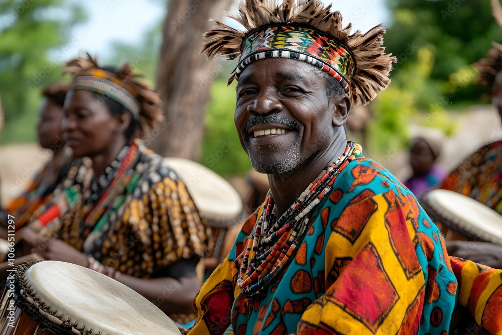 Fototapeta premium Bemba community gathering