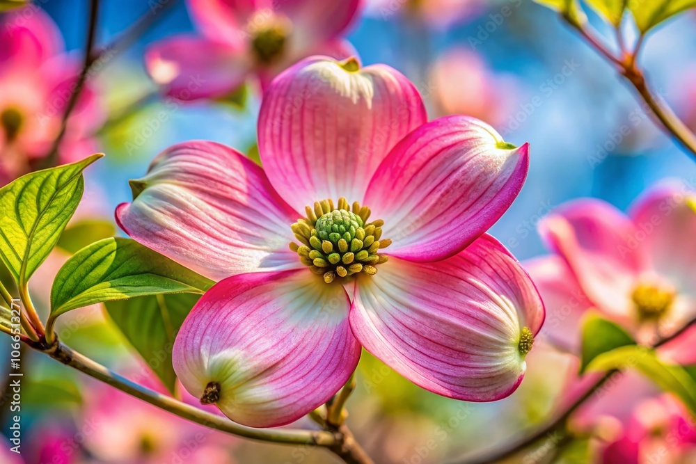 Closeup of Dogwood Blossom in Spring, Tennessee - Nature's Beauty, Floral Details, Springtime Blooms, Botanical Photography, Outdoor Aesthetics, Seasonal Change, Natural Light Closeup of Dogwood Blossom in Spring, Tennessee - Nature's Beauty, Floral Details, Springtime Blooms, Botanical Photography, Outdoor Aesthetics, Seasonal Change, Natural Light