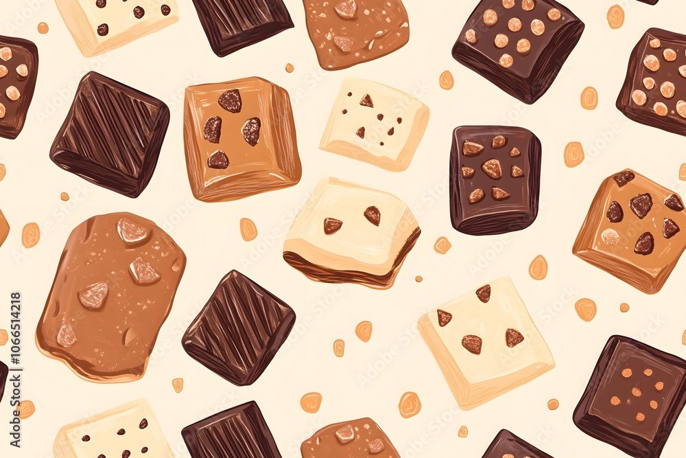 Fudge seamless pattern Fudge seamless pattern