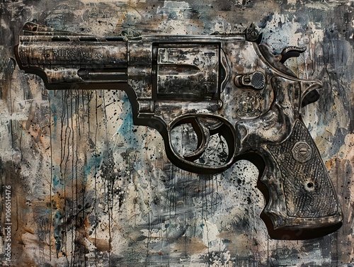 Gun Violence: A Powerful Abstract Expression of a Social Issue photo