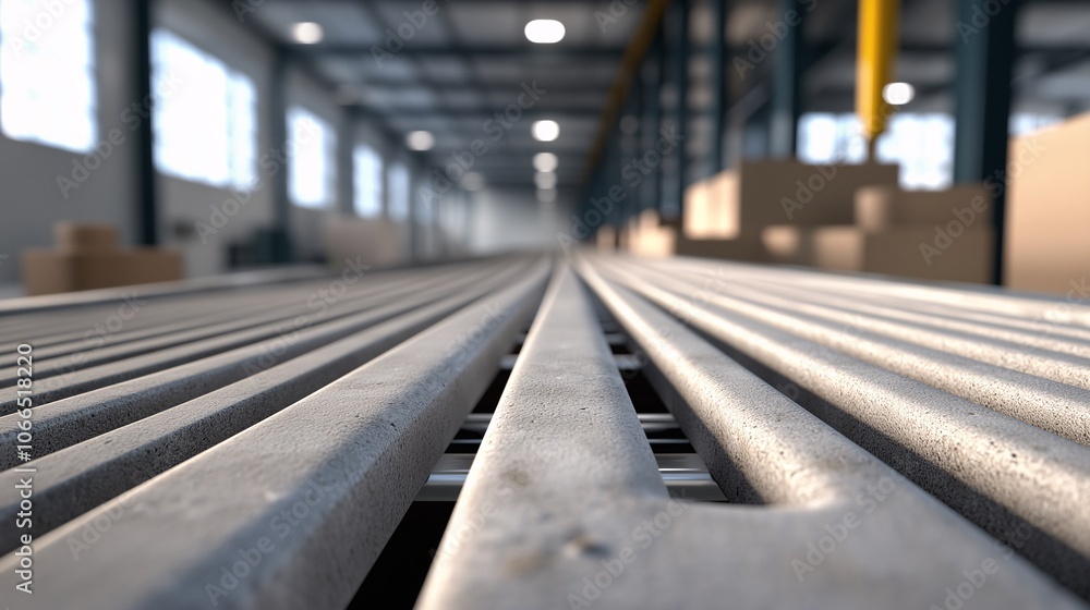 Conveyor System Perspective in Warehouse Environment Conveyor System Perspective in Warehouse Environment