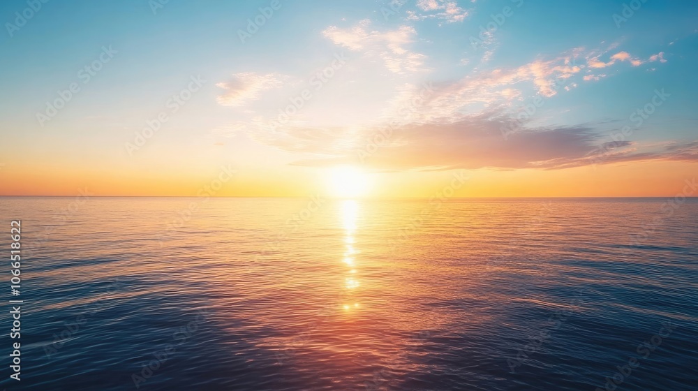 A serene sunrise paints the sky above a calm sea, capturing the beauty of a tranquil morning. This image of sunrise offers ample copy space for your creative needs. A serene sunrise paints the sky above a calm sea, capturing the beauty of a tranquil morning. This image of sunrise offers ample copy space for your creative needs.