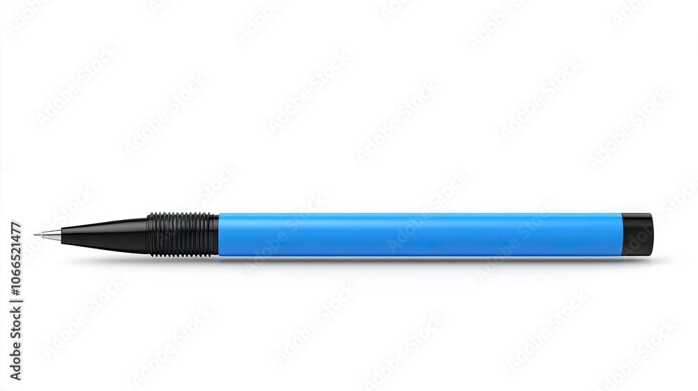 Blue corrector pen isolated on a white background, highlighting its sleek design and vibrant color. The blue corrector pen is perfect for making precise corrections with ease. Blue corrector pen isolated on a white background, highlighting its sleek design and vibrant color. The blue corrector pen is perfect for making precise corrections with ease.