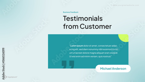 Testimonials Presentation Template Slides