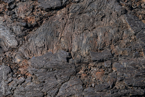 Blue Dragon Lava Flow. North Crater Pahoehoe Flow. North Crater Flow Trail / Craters of the Moon National Monument & Preserve. Volcanic Field. Idaho's eastern Snake River Plain.