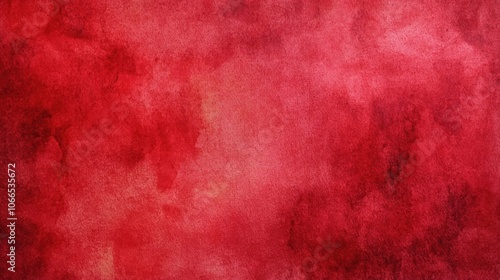 Red watercolor paper texture creates a vibrant and artistic background. This red watercolor paper texture adds depth and dimension, perfect for various design projects with ample copy space.