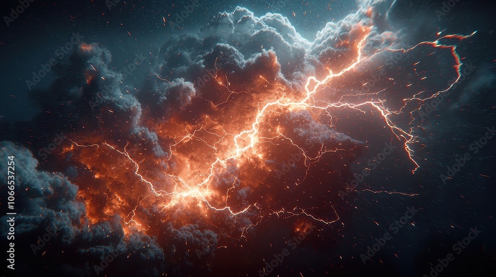 Dramatic Lightning Display in a Ferocious Thunderstorm, captivating 3D animation, showcasing intense weather phenomena, vivid colors, and dynamic energy in ultra high definition. Dramatic Lightning Display in a Ferocious Thunderstorm, captivating 3D animation, showcasing intense weather phenomena, vivid colors, and dynamic energy in ultra high definition.