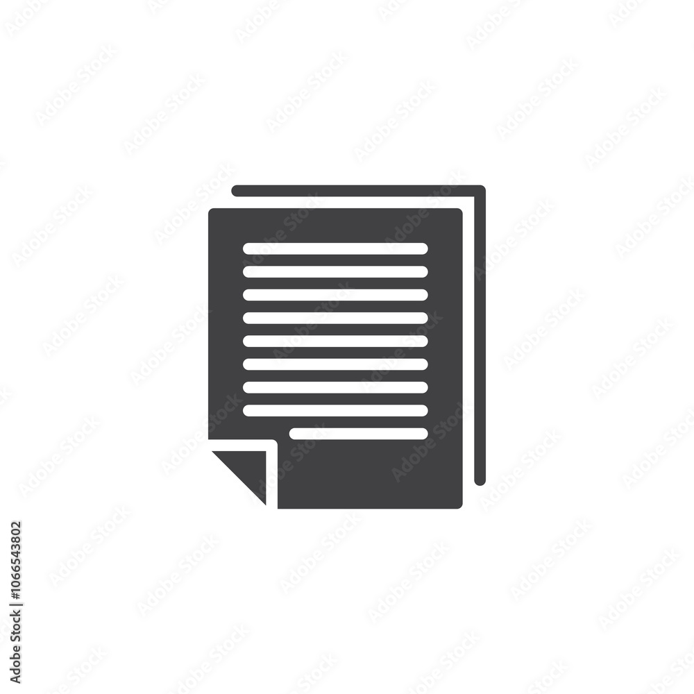 Document file vector icon Document file vector icon