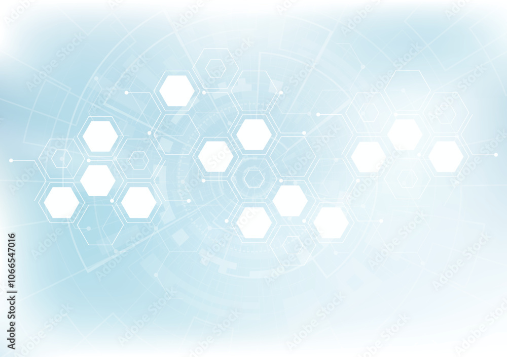 Abstract background hexagons design. science futuristic energy technology. Hi-tech digital concept. Vector illustration Abstract background hexagons design. science futuristic energy technology. Hi-tech digital concept. Vector illustration