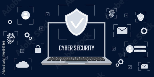 Padlock With Keyhole icon in. personal data security Illustrates cyber data or information privacy idea. Protective shield sign digital security with the image of a padlock.